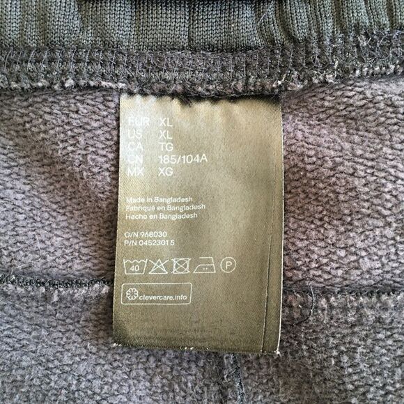 🔃H&M Men’s Black Tapered Fit Skinny Leg Sports Jogger Sweatpants - Picture 4 of 6